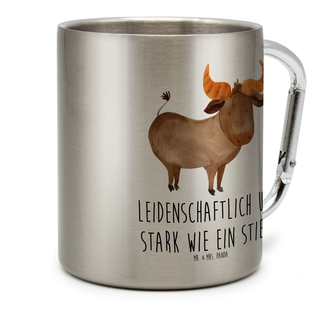 Edelstahlbecher Sternzeichen Stier Edelstahltasse, Karabiner, Edelstahlbecher, Outdoor, Camping, Tasse, Becher, Tierkreiszeichen, Sternzeichen, Horoskop, Astrologie, Aszendent, Stier, Stier Geschenk, Stier Sternzeichen, Geschenk Mai, Geschenk April, Geburtstag Mai, Geburtstag April, Rind, Ochse