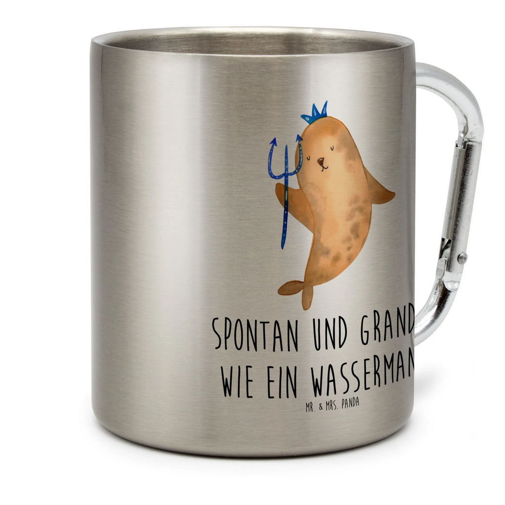 Edelstahlbecher Sternzeichen Wassermann Edelstahltasse, Karabiner, Edelstahlbecher, Outdoor, Camping, Tasse, Becher, Tierkreiszeichen, Sternzeichen, Horoskop, Astrologie, Aszendent, Meermann, Nix, Wassermann Geschenk, Wassermann Sternzeichen, Geschenk Januar, Geschenk Februar, Geburtstag Januar, Geburtstag Februar, Meer Geschenk