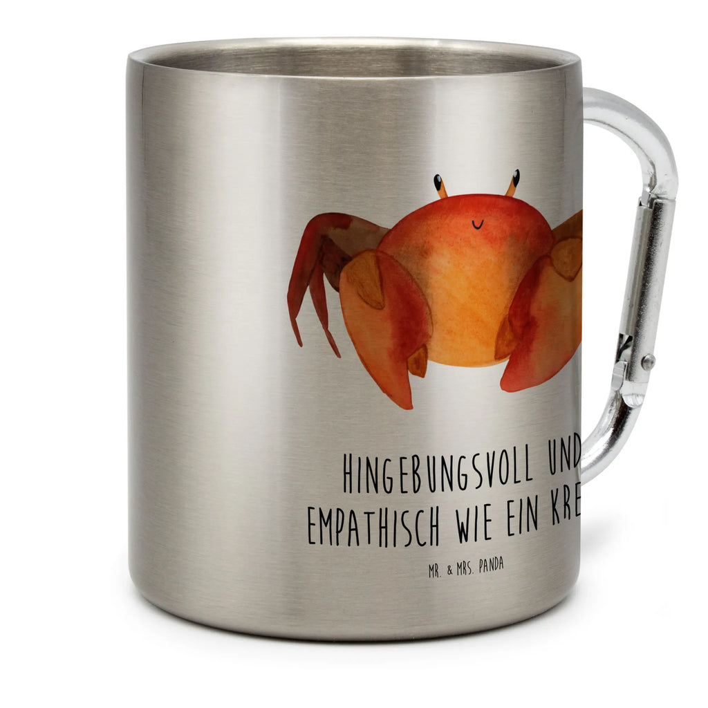 Edelstahlbecher Sternzeichen Krebs Edelstahltasse, Karabiner, Edelstahlbecher, Outdoor, Camping, Tasse, Becher, Tierkreiszeichen, Sternzeichen, Horoskop, Astrologie, Aszendent, Krebse, Krebs Geschenk, Krebs Sternzeichen, Geschenk Juni, Geschenk Juli, Geburtstag Juni, Geburtstag Juli, Krabbe, Meerestier, Geschenk Meer