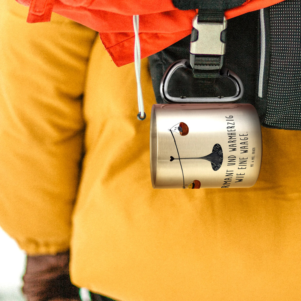 Edelstahlbecher Sternzeichen Waage Edelstahltasse, Karabiner, Edelstahlbecher, Outdoor, Camping, Tasse, Becher, Tierkreiszeichen, Sternzeichen, Horoskop, Astrologie, Aszendent, Waage, Waage Geschenk, Waage Sternzeichen, Geschenk Oktober, Geschenk September, Geburtstag Oktober, Geburtstag September, Gleichgewicht, Marienkäfer, Hummel, Biene