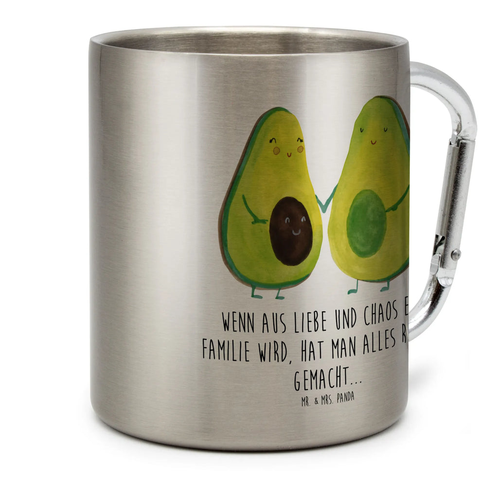 Edelstahlbecher Avocado Pärchen Edelstahltasse, Karabiner, Edelstahlbecher, Outdoor, Camping, Tasse, Becher, Avocado, Veggie, Vegan, Gesund, Avocuddle, Liebe, Schwangerschaft, Familie, Babyshower, Babyparty, Hochzeit, Kinder, Avocados, Geburt