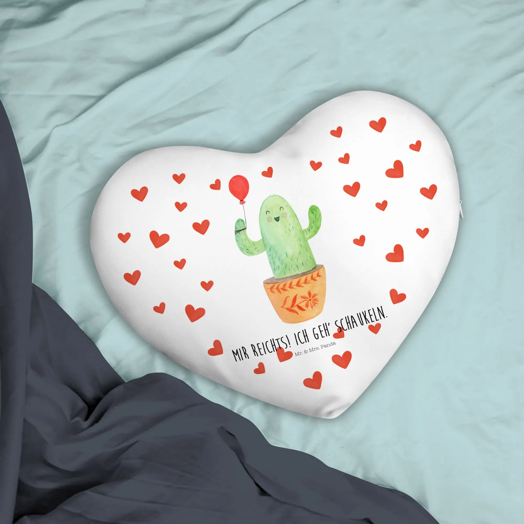 Heart cushion cactus balloon Kissen, Herzkissen, Herzform, Herz, Dekokissen, Kaktus, Kakteen, Luftballon, Neustart, Freude, Büro, Stress, Büroalltag, Freundin, Freund, Ausbildung, Prüfung