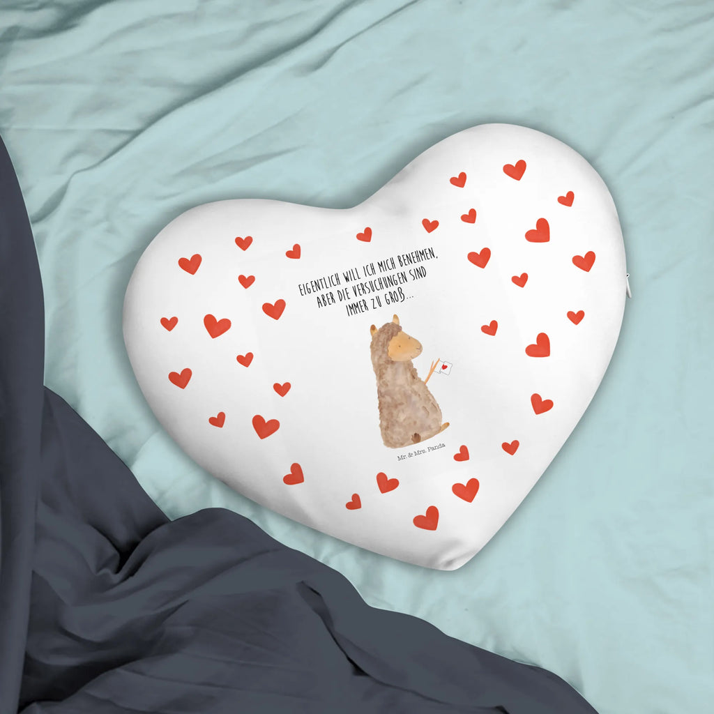 Heart cushion alpaca banner Kissen, Herzkissen, Herzform, Herz, Dekokissen, Alpaka, Lama, Alpakas, Lamas, Liebe
