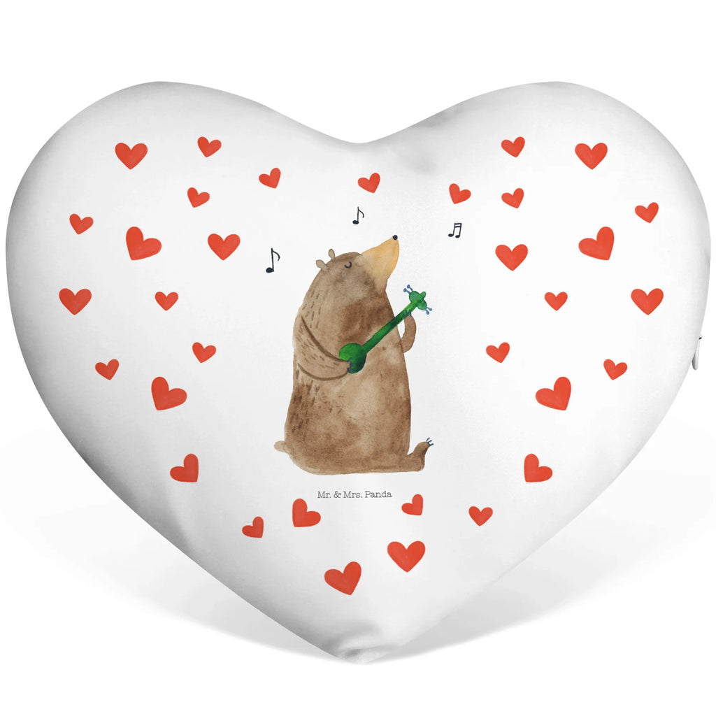 Heart cushion bear song Kissen, Herzkissen, Herzform, Herz, Dekokissen, Bär, Teddy, Teddybär, Bärchen, Bear, Liebeslied, Lied, Song, Valentinstag, Valentine, Geschenk, Partner, Liebe, Freundin, Frau, Spruch