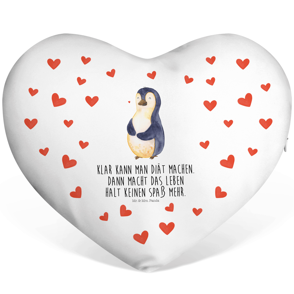 Herzkissen Pinguin Diät Kissen, Herzkissen, Herzform, Herz, Dekokissen, Pinguin, Pinguine, Diät, Abnehmen, Abspecken, Gewicht, Motivation, Selbstliebe, Körperliebe, Selbstrespekt