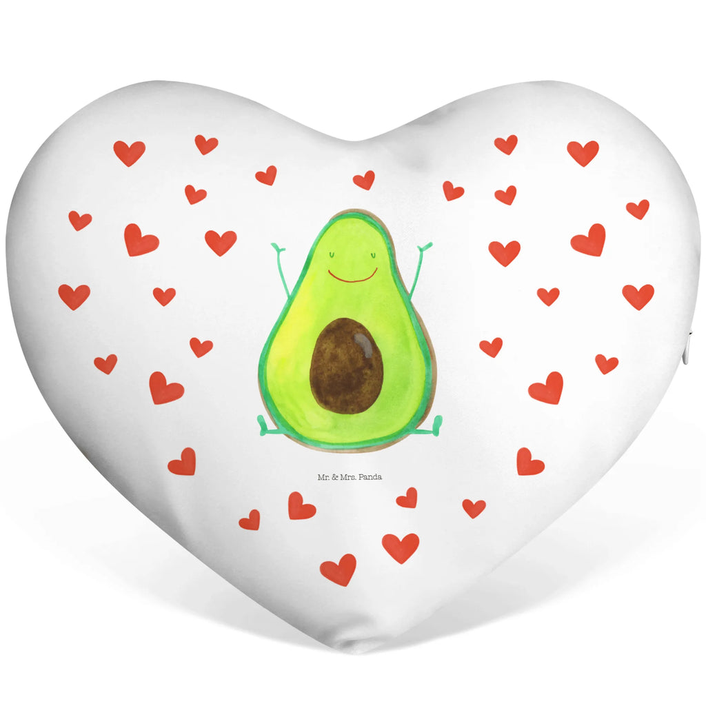 Herzkissen Avocado Happy Kissen, Herzkissen, Herzform, Herz, Dekokissen, Avocado, Veggie, Vegan, Gesund, Chaos