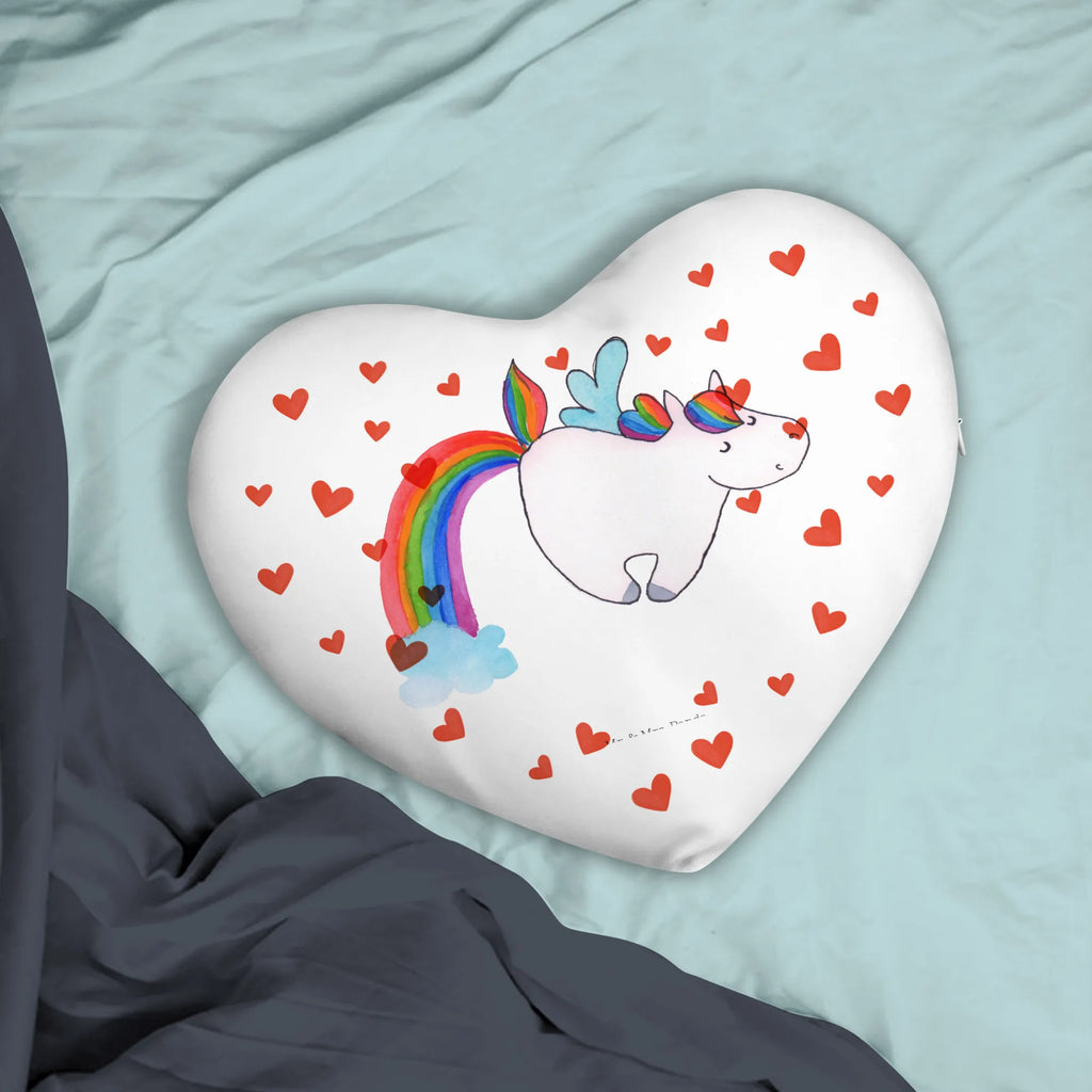 Herzkissen Einhorn Fliegendes Pferd Kissen, Herzkissen, Herzform, Herz, Dekokissen, Einhorn, Einhörner, Einhorn Deko, Pegasus, Unicorn, Regenbogen, Spielen, Realität, Glitzer, Erwachsenwerden