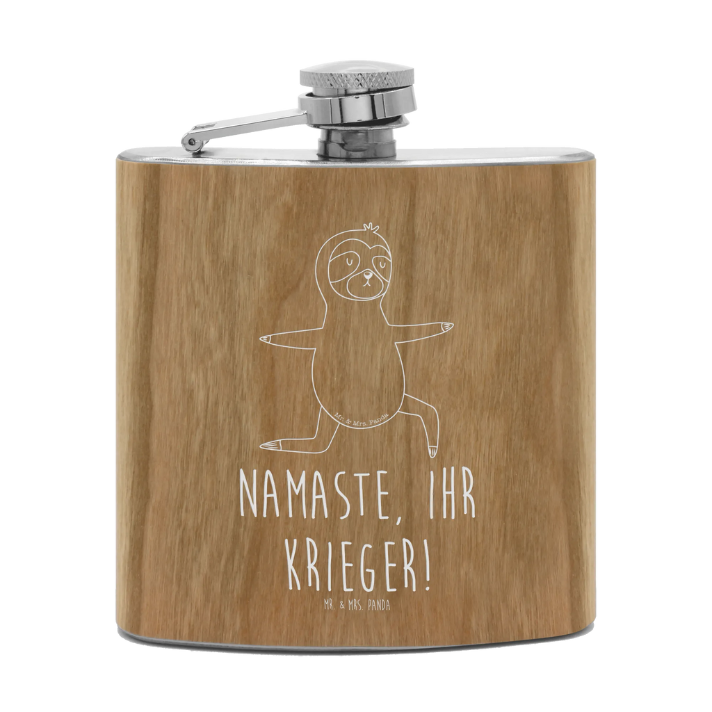 Flachmann Faultier  Yoga Flachmann, Edelstahl, hochwertig, Gravur, Taschenflasche, Frauen, Faultier, Faultier Geschenk, Faultier Deko, Faultiere, faul, Lieblingstier, Yoga, Namaste, Krieger, Yogaübungen, Meditation, Atmung, Gelassenheit, Entspannung