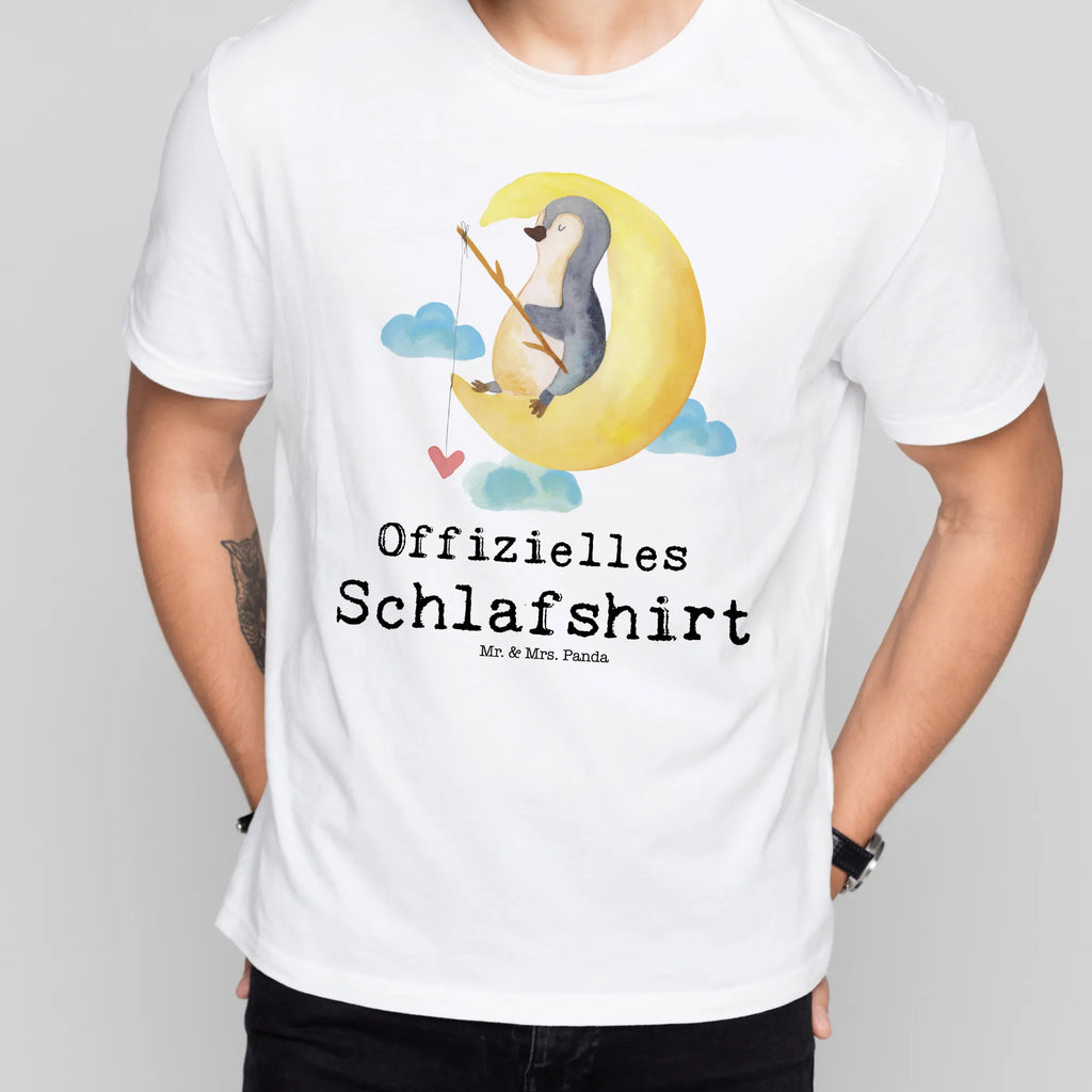 T-Shirt Standard Schlafshirt Pinguin Mond T-Shirt, Shirt, Tshirt, Lustiges T-Shirt, T-Shirt mit Spruch, Party, Junggesellenabschied, Jubiläum, Geburstag, Herrn, Damen, Männer, Frauen, Schlafshirt, Nachthemd, Sprüche, Pinguin