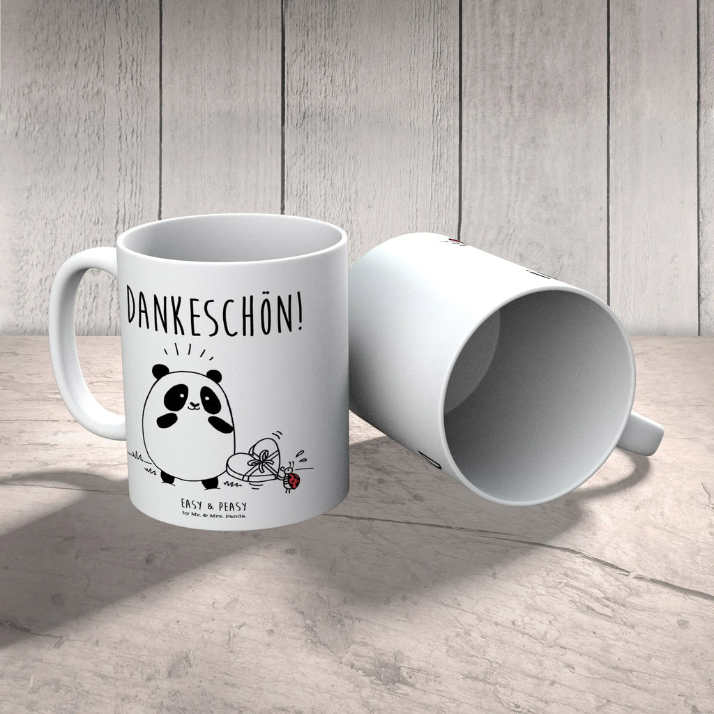 Tasse Easy & Peasy Dankeschön Tasse, Kaffeetasse, Teetasse, Becher, Kaffeebecher, Teebecher, Keramiktasse, Porzellantasse, Büro Tasse, Geschenk Tasse, Tasse Sprüche, Tasse Motive, Kaffeetassen, Tasse bedrucken, Designer Tasse, Cappuccino Tassen, Schöne Teetassen