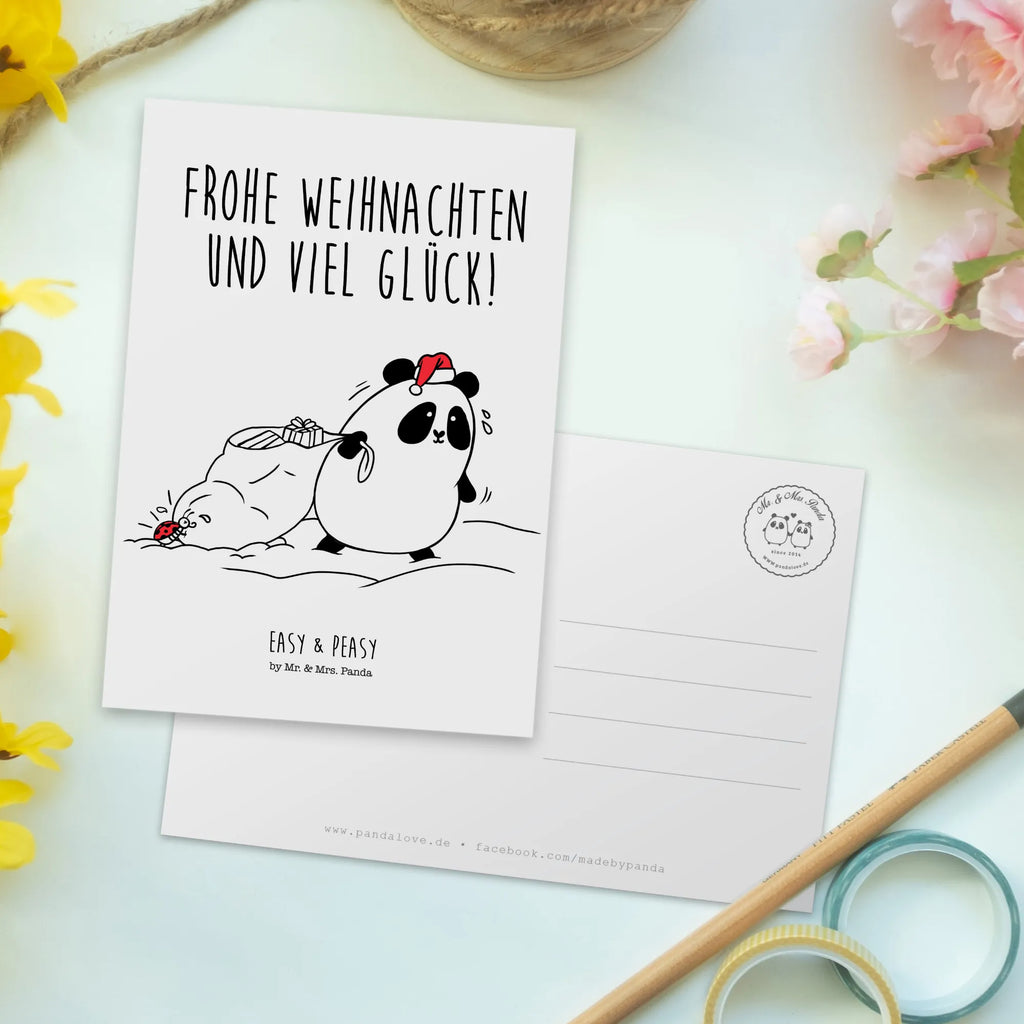 Postkarte Easy & Peasy Frohe Weihnachten Postkarte, Karte, Geschenkkarte, Grußkarte, Einladung, Ansichtskarte, Geburtstagskarte, Einladungskarte, Dankeskarte, Ansichtskarten, Einladung Geburtstag, Einladungskarten Geburtstag