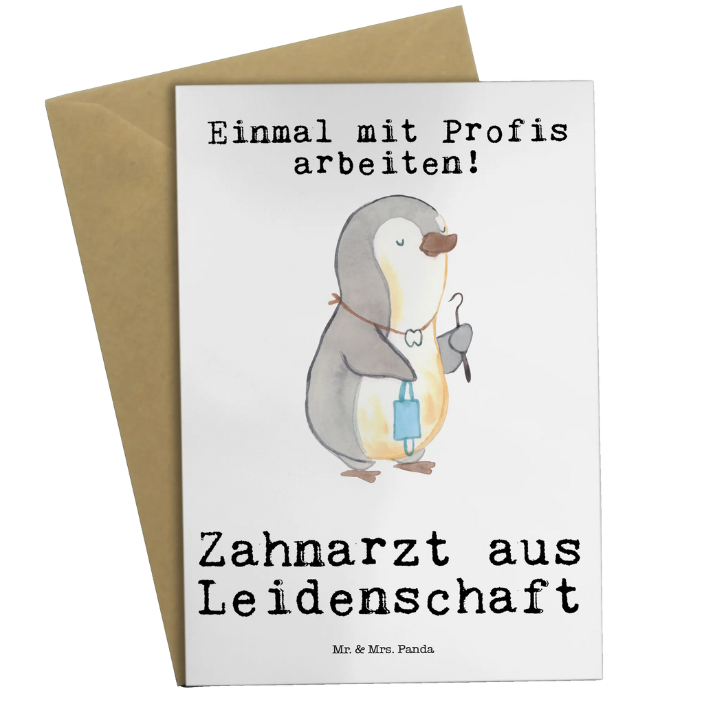 Grußkarte Zahnarzt aus Leidenschaft Grußkarte, Klappkarte, Einladungskarte, Glückwunschkarte, Hochzeitskarte, Geburtstagskarte, Karte, Ansichtskarten, Beruf, Ausbildung, Jubiläum, Abschied, Rente, Kollege, Kollegin, Geschenk, Schenken, Arbeitskollege, Mitarbeiter, Firma, Danke, Dankeschön