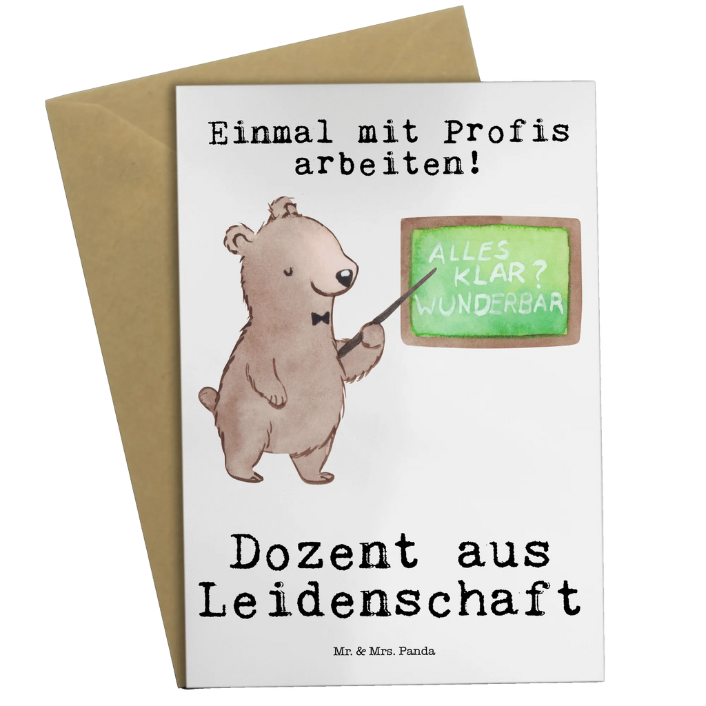 Grußkarte Dozent aus Leidenschaft Grußkarte, Klappkarte, Einladungskarte, Glückwunschkarte, Hochzeitskarte, Geburtstagskarte, Karte, Ansichtskarten, Beruf, Ausbildung, Jubiläum, Abschied, Rente, Kollege, Kollegin, Geschenk, Schenken, Arbeitskollege, Mitarbeiter, Firma, Danke, Dankeschön, Dozent, Professor, Universität, Vorlesung, Tutor, Akademiker, Uni, Unterricht