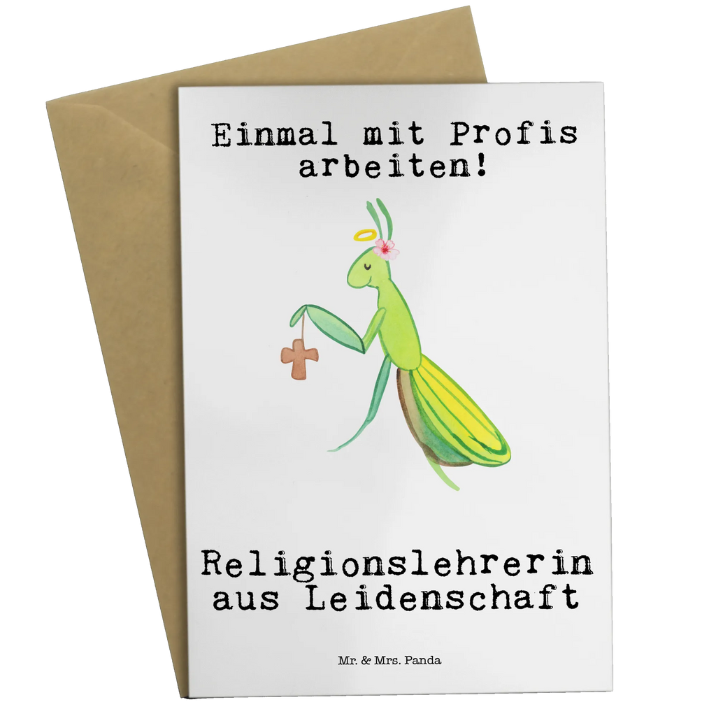 Grußkarte Religionslehrerin aus Leidenschaft Grußkarte, Klappkarte, Einladungskarte, Glückwunschkarte, Hochzeitskarte, Geburtstagskarte, Karte, Ansichtskarten, Beruf, Ausbildung, Jubiläum, Abschied, Rente, Kollege, Kollegin, Geschenk, Schenken, Arbeitskollege, Mitarbeiter, Firma, Danke, Dankeschön, Religionslehrerin, Reli Lehrerin, Schule, Grundschule