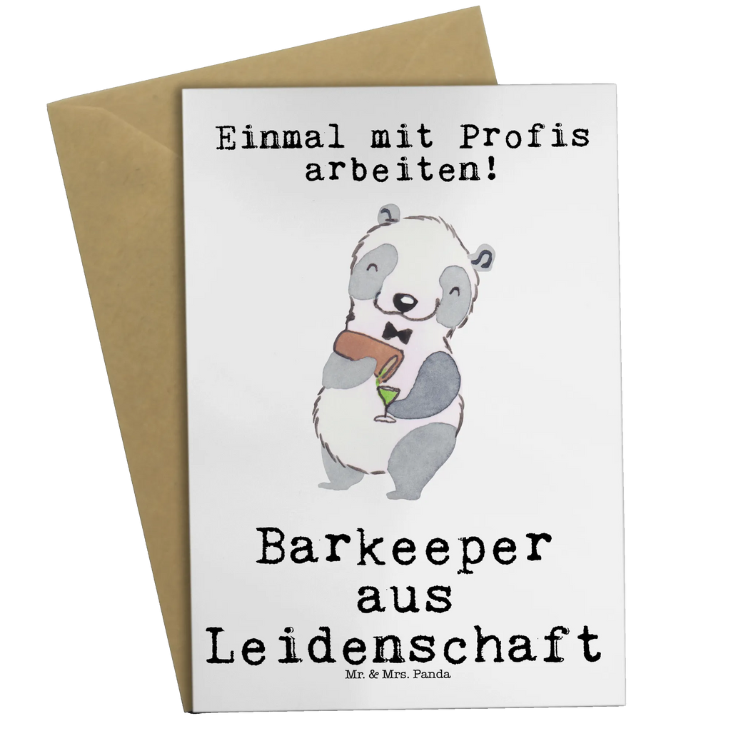 Grußkarte Barkeeper aus Leidenschaft Grußkarte, Klappkarte, Einladungskarte, Glückwunschkarte, Hochzeitskarte, Geburtstagskarte, Karte, Ansichtskarten, Beruf, Ausbildung, Jubiläum, Abschied, Rente, Kollege, Kollegin, Geschenk, Schenken, Arbeitskollege, Mitarbeiter, Firma, Danke, Dankeschön, Barkeeper, Barmann, Bartender, Barbesitzer, Kurs