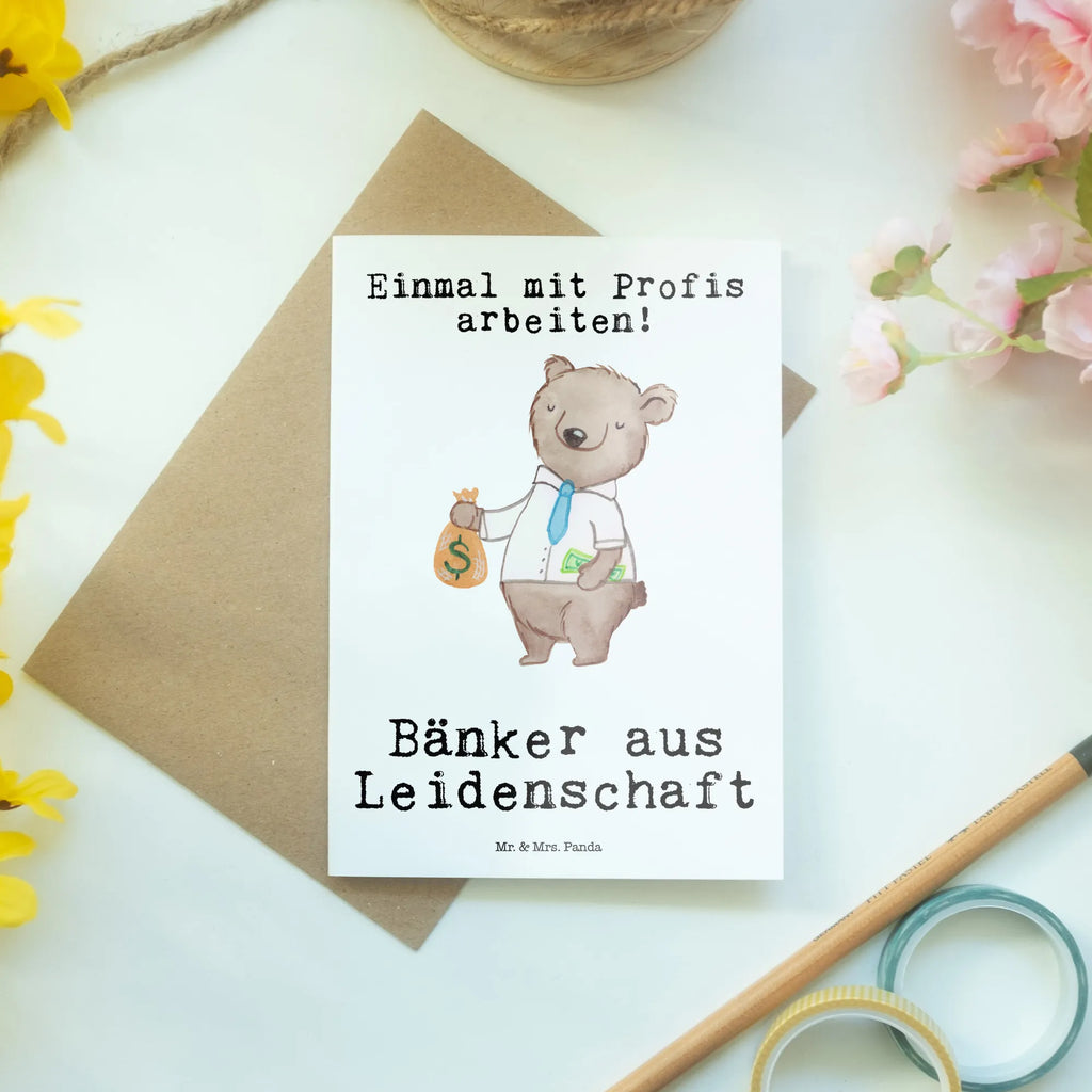 Grußkarte Bänker Leidenschaft Grußkarte, Klappkarte, Einladungskarte, Glückwunschkarte, Hochzeitskarte, Geburtstagskarte, Karte, Ansichtskarten, Beruf, Ausbildung, Jubiläum, Abschied, Rente, Kollege, Kollegin, Geschenk, Schenken, Arbeitskollege, Mitarbeiter, Firma, Danke, Dankeschön, Bänker, Bankfachmann, Bankangestellter, Bankberater