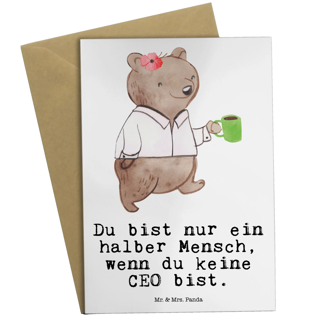 Grußkarte CEO mit Herz Grußkarte, Klappkarte, Einladungskarte, Glückwunschkarte, Hochzeitskarte, Geburtstagskarte, Karte, Ansichtskarten, Beruf, Ausbildung, Jubiläum, Abschied, Rente, Kollege, Kollegin, Geschenk, Schenken, Arbeitskollege, Mitarbeiter, Firma, Danke, Dankeschön, CEO, Chef, Führungskraft, Geschäftsinhaber, Firmeninhaber, Unternehmensinhaber, Direktor, Leiter