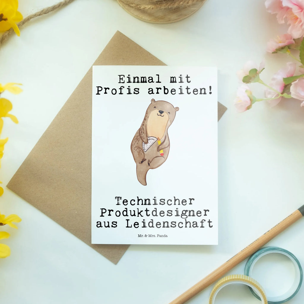 Grußkarte Technischer Produktdesigner aus Leidenschaft Grußkarte, Klappkarte, Einladungskarte, Glückwunschkarte, Hochzeitskarte, Geburtstagskarte, Karte, Ansichtskarten, Beruf, Ausbildung, Jubiläum, Abschied, Rente, Kollege, Kollegin, Geschenk, Schenken, Arbeitskollege, Mitarbeiter, Firma, Danke, Dankeschön