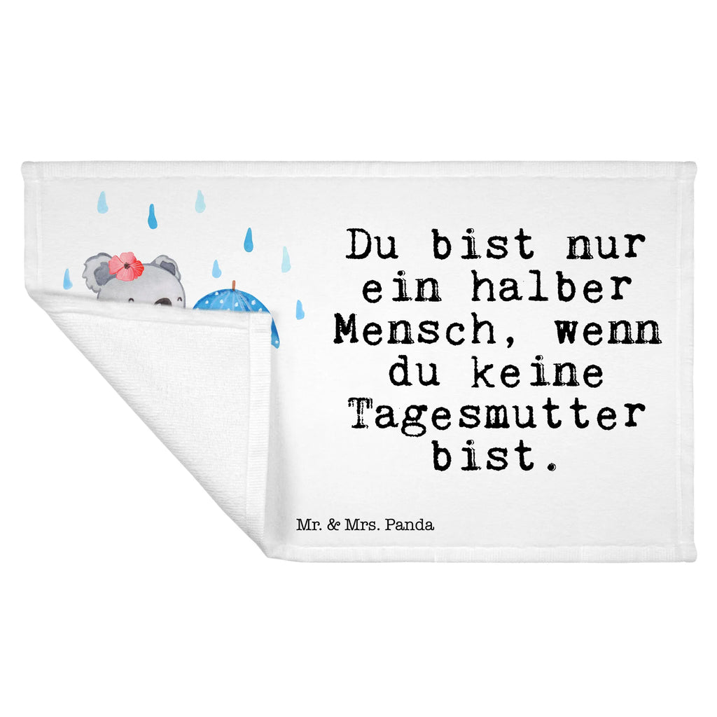 Handtuch Tagesmutter mit Herz Gästetuch, Reisehandtuch, Sport Handtuch, Frottier, Kinder Handtuch, Beruf, Ausbildung, Jubiläum, Abschied, Rente, Kollege, Kollegin, Geschenk, Schenken, Arbeitskollege, Mitarbeiter, Firma, Danke, Dankeschön