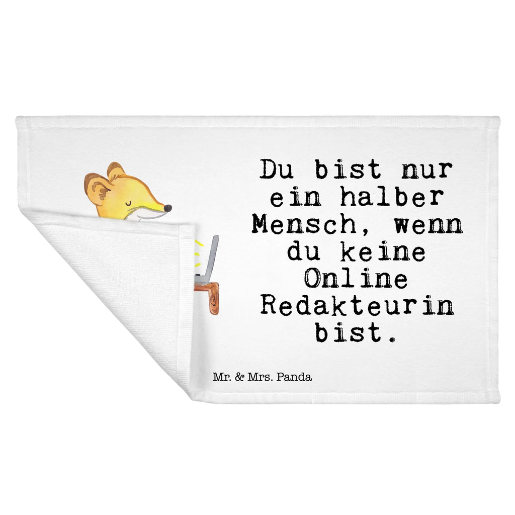 Handtuch Online Redakteurin mit Herz Gästetuch, Reisehandtuch, Sport Handtuch, Frottier, Kinder Handtuch, Beruf, Ausbildung, Jubiläum, Abschied, Rente, Kollege, Kollegin, Geschenk, Schenken, Arbeitskollege, Mitarbeiter, Firma, Danke, Dankeschön