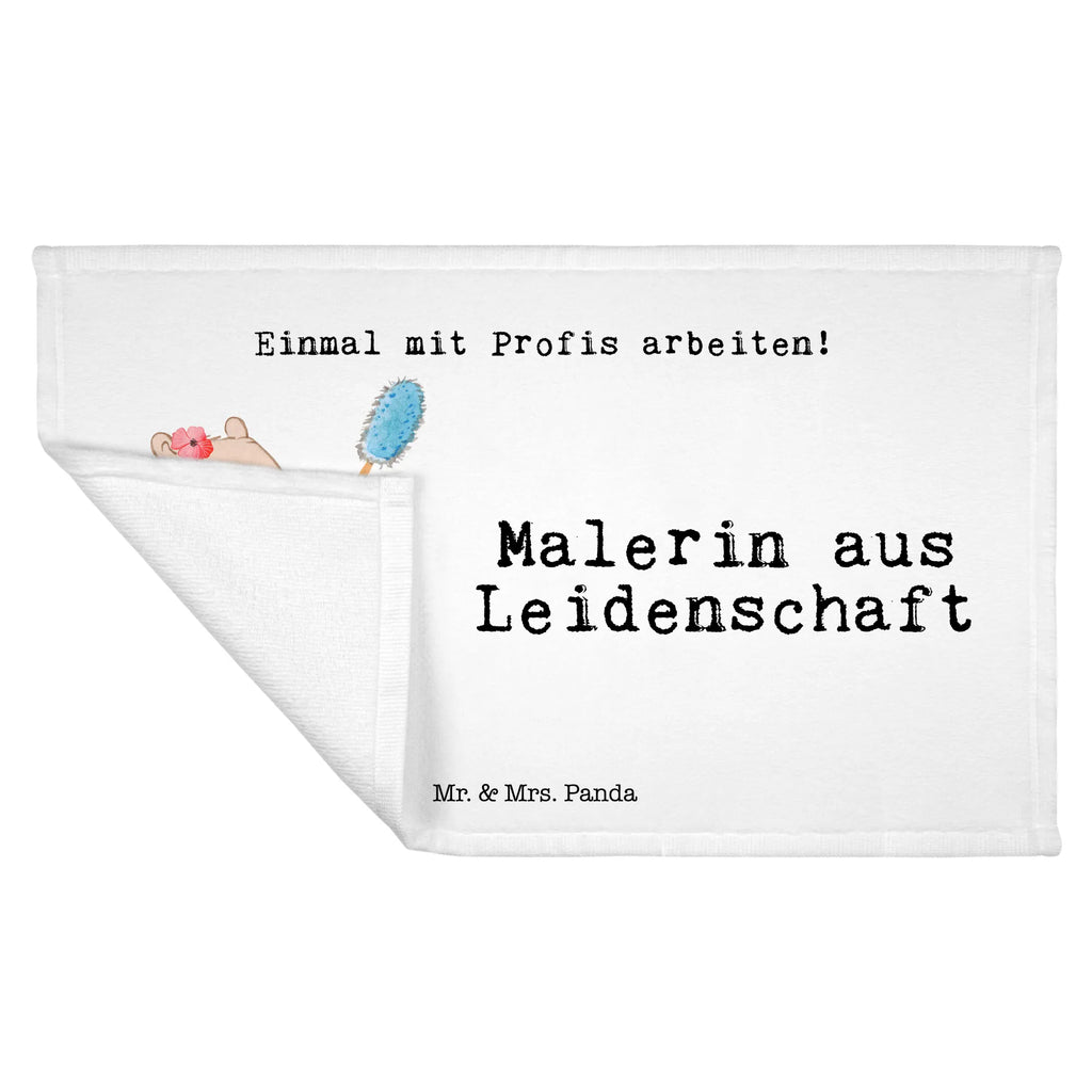 Handtuch Malerin aus Leidenschaft Gästetuch, Reisehandtuch, Sport Handtuch, Frottier, Kinder Handtuch, Beruf, Ausbildung, Jubiläum, Abschied, Rente, Kollege, Kollegin, Geschenk, Schenken, Arbeitskollege, Mitarbeiter, Firma, Danke, Dankeschön, Maler, Malermeisterin, Gesellenprüfung, Meisterprüfung, Malerbetrieb