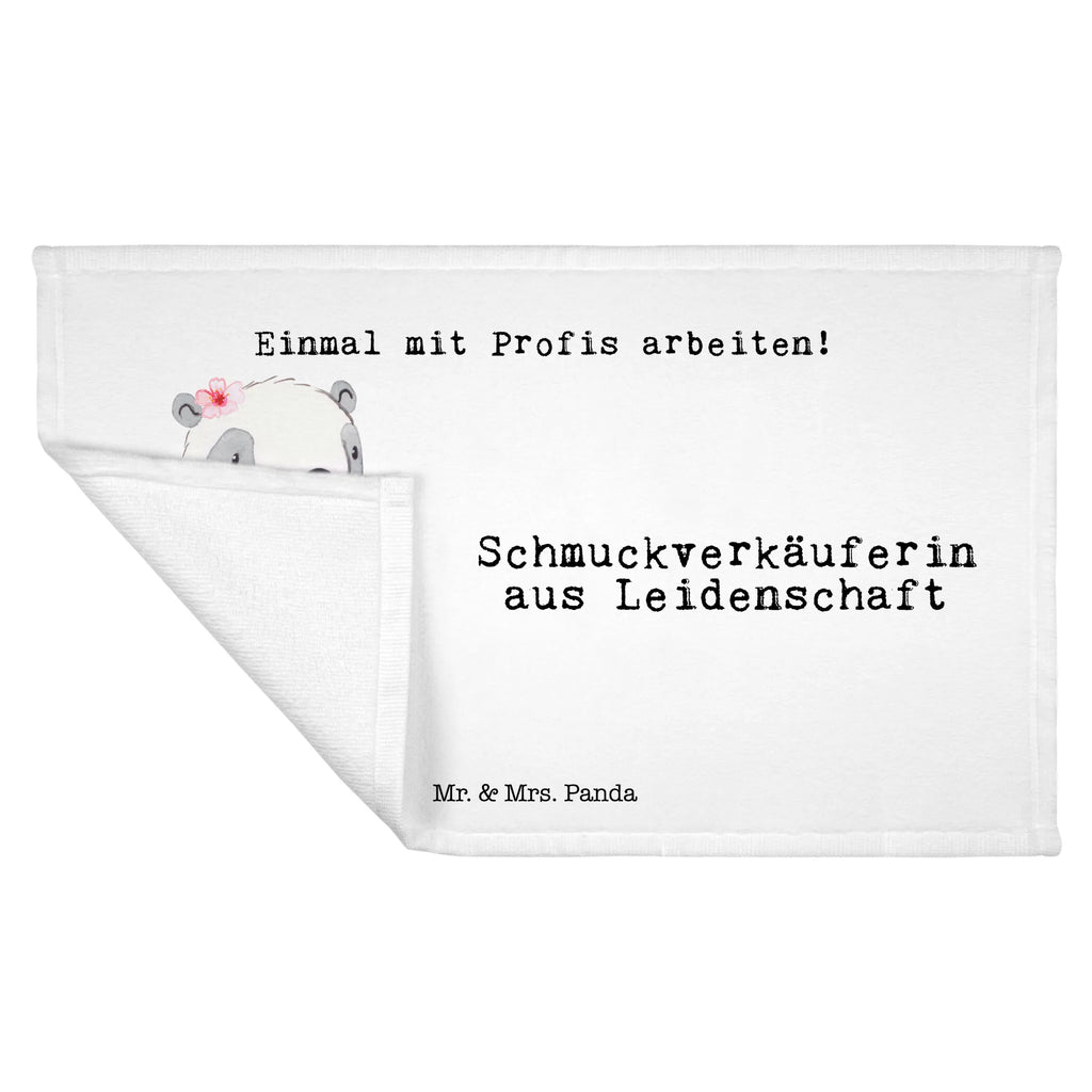 Handtuch Schmuckverkäuferin aus Leidenschaft Gästetuch, Reisehandtuch, Sport Handtuch, Frottier, Kinder Handtuch, Beruf, Ausbildung, Jubiläum, Abschied, Rente, Kollege, Kollegin, Geschenk, Schenken, Arbeitskollege, Mitarbeiter, Firma, Danke, Dankeschön, Schmuckverkäuferin, Juwelier, Goldschmied, Schmied, Schmuckwarenhändler, Schmuckgeschäft, Eröffnung