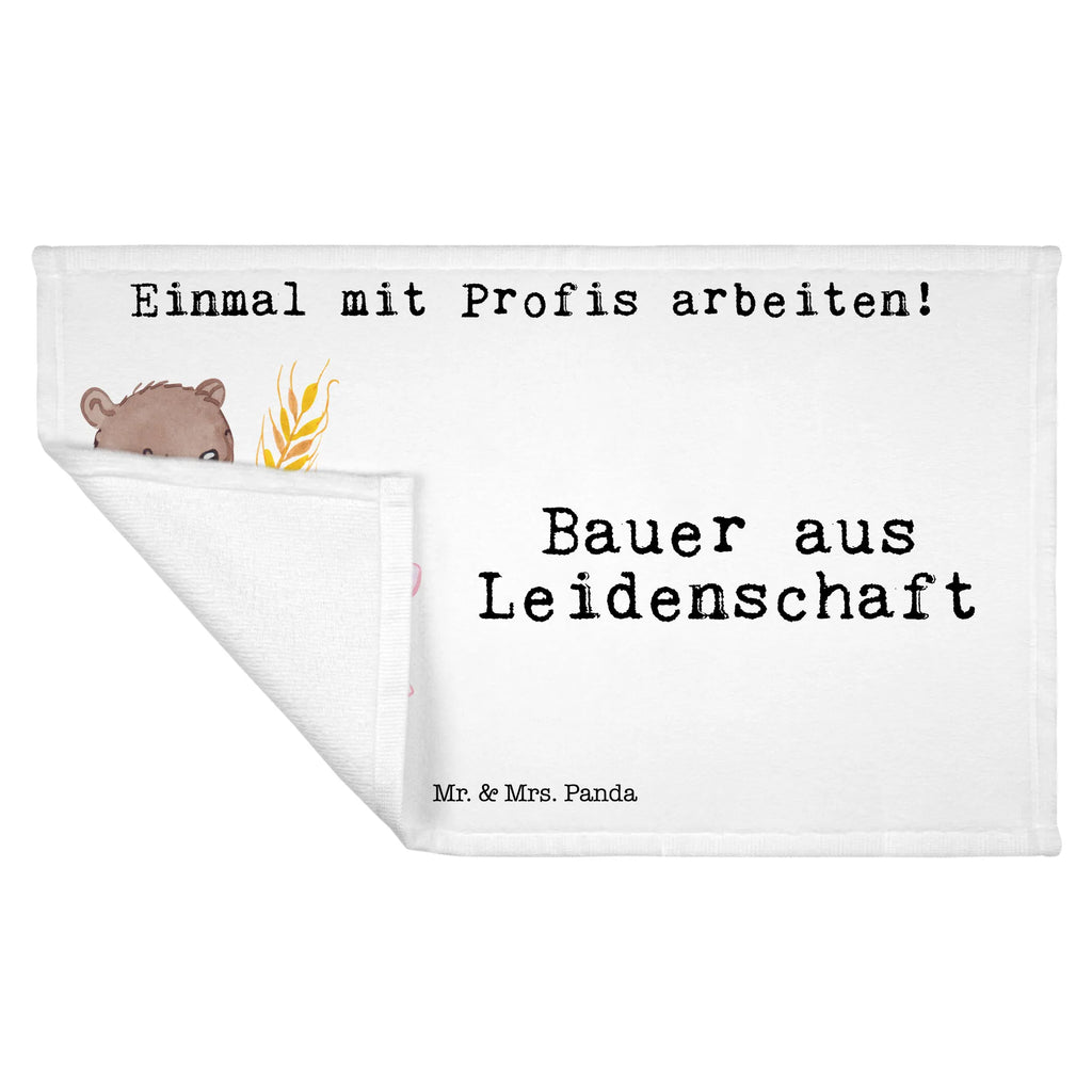 Handtuch Bauer aus Leidenschaft Gästetuch, Reisehandtuch, Sport Handtuch, Frottier, Kinder Handtuch, Beruf, Ausbildung, Jubiläum, Abschied, Rente, Kollege, Kollegin, Geschenk, Schenken, Arbeitskollege, Mitarbeiter, Firma, Danke, Dankeschön, Landwirt; Bauer, Tierwirt, Agronom, Farmer, Bauernhof