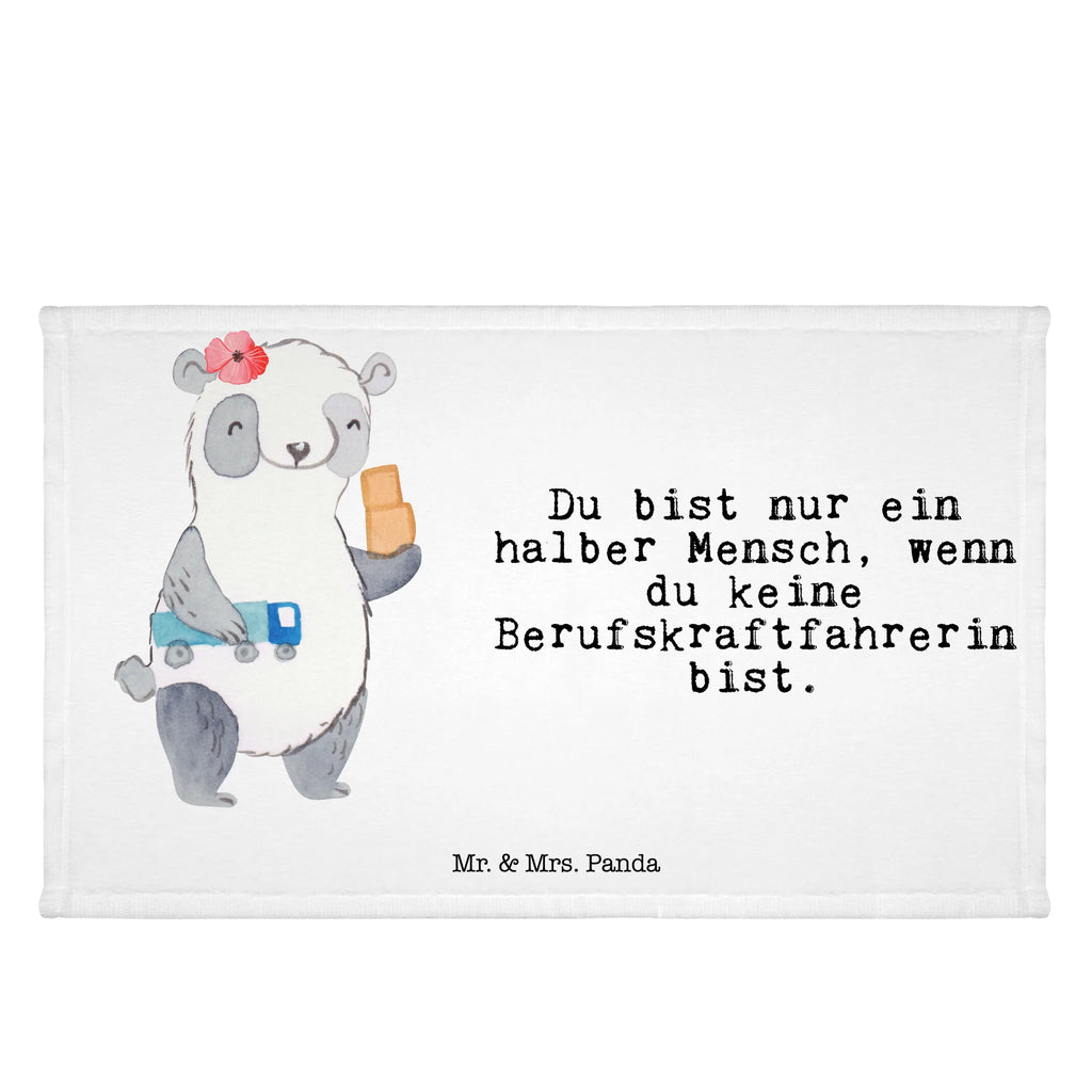 Handtuch Berufskraftfahrerin mit Herz Gästetuch, Reisehandtuch, Sport Handtuch, Frottier, Kinder Handtuch, Beruf, Ausbildung, Jubiläum, Abschied, Rente, Kollege, Kollegin, Geschenk, Schenken, Arbeitskollege, Mitarbeiter, Firma, Danke, Dankeschön