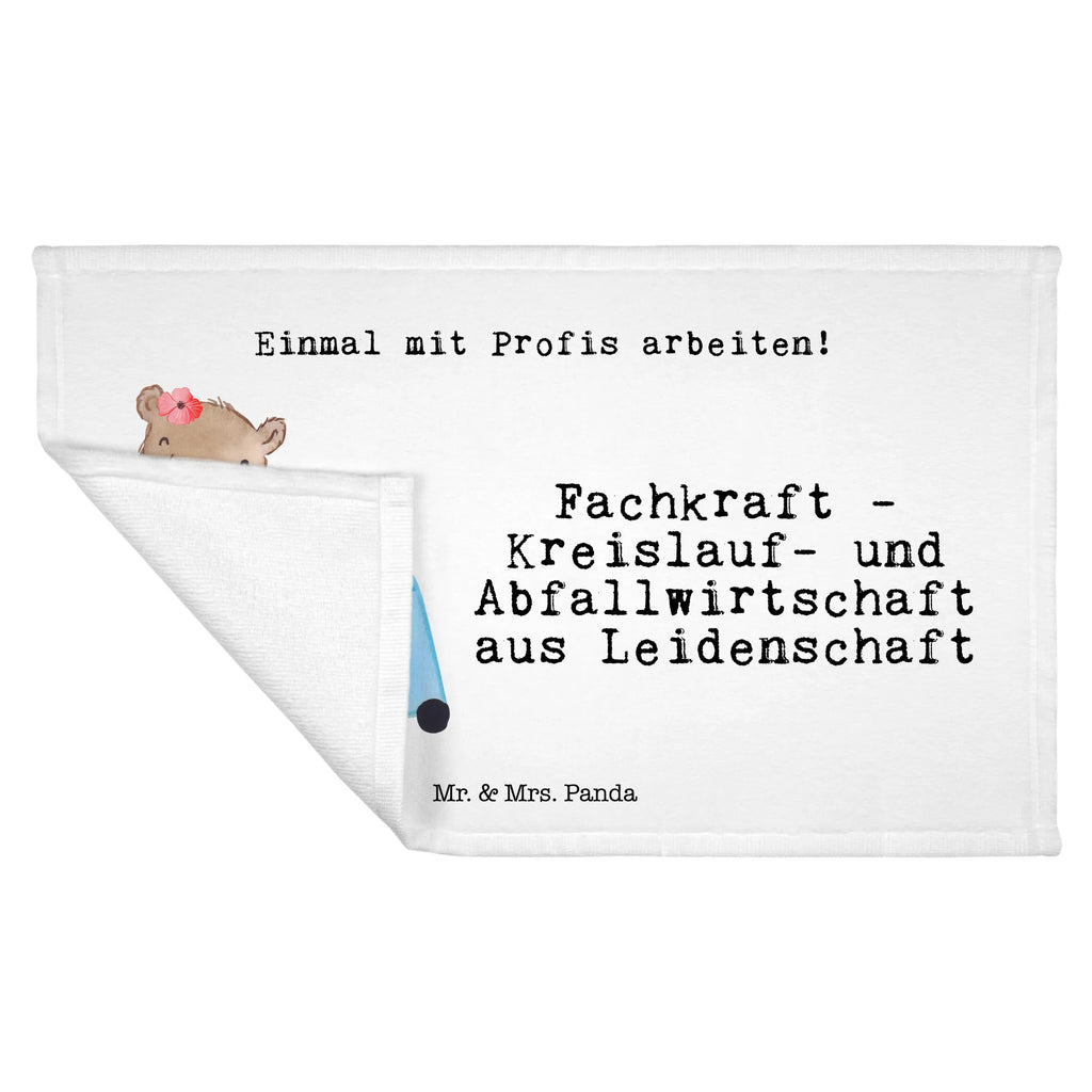 Handtuch Fachkraft - Kreislauf- und Abfallwirtschaft aus Leidenschaft Gästetuch, Reisehandtuch, Sport Handtuch, Frottier, Kinder Handtuch, Beruf, Ausbildung, Jubiläum, Abschied, Rente, Kollege, Kollegin, Geschenk, Schenken, Arbeitskollege, Mitarbeiter, Firma, Danke, Dankeschön, Müllwerker, Fachkraft Kreislauf- und Abfallwirtschaft, Müllentsorger, Kehrichtmann, Müllmann, Müllfahrer