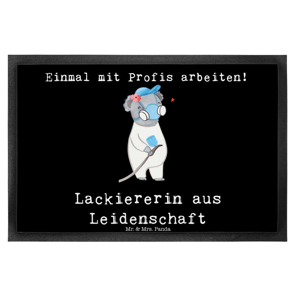 Fußmatte Lackiererin aus Leidenschaft Türvorleger, Schmutzmatte, Fußabtreter, Matte, Schmutzfänger, Fußabstreifer, Schmutzfangmatte, Türmatte, Motivfußmatte, Haustürmatte, Vorleger, Fussmatten, Fußmatten, Gummimatte, Fußmatte außen, Fußmatte innen, Fussmatten online, Gummi Matte, Sauberlaufmatte, Fußmatte waschbar, Fußmatte outdoor, Schmutzfangmatte waschbar, Eingangsteppich, Fußabstreifer außen, Fußabtreter außen, Schmutzfangteppich, Fußmatte außen wetterfest, Beruf, Ausbildung, Jubiläum, Abschied, Rente, Kollege, Kollegin, Geschenk, Schenken, Arbeitskollege, Mitarbeiter, Firma, Danke, Dankeschön, Lackiererin, Lackierermeisterin, Werkstatt Lackiererin, Gesellenprüfung