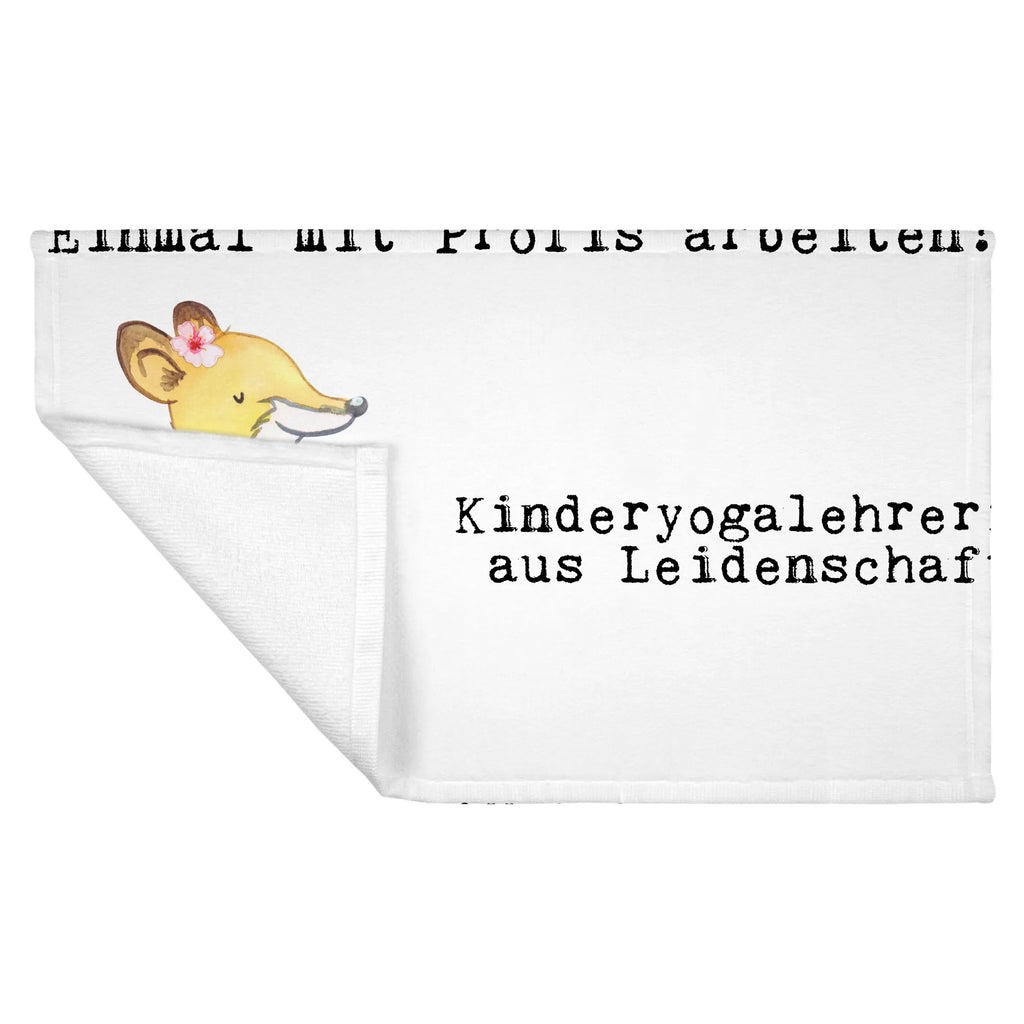 Handtuch Kinderyogalehrerin aus Leidenschaft Gästetuch, Reisehandtuch, Sport Handtuch, Frottier, Kinder Handtuch, Beruf, Ausbildung, Jubiläum, Abschied, Rente, Kollege, Kollegin, Geschenk, Schenken, Arbeitskollege, Mitarbeiter, Firma, Danke, Dankeschön