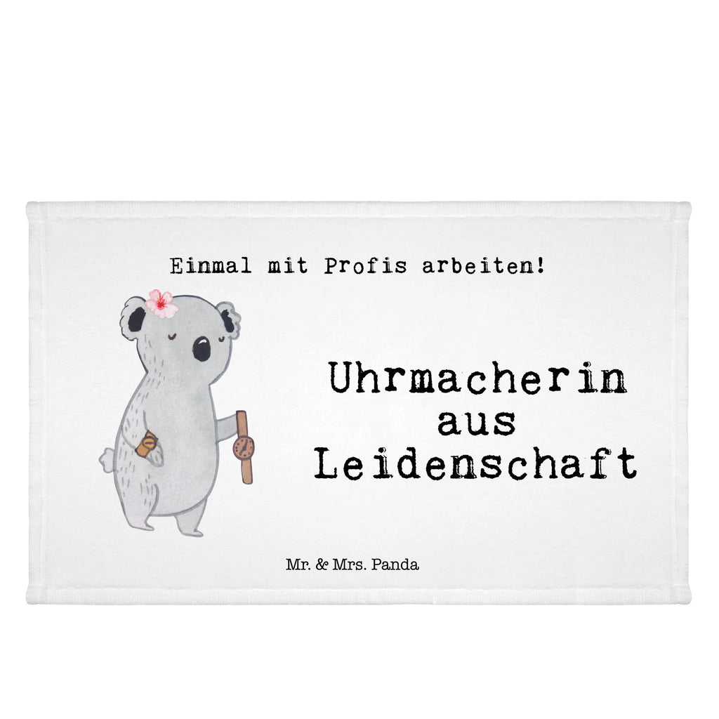 Handtuch Uhrmacherin aus Leidenschaft Gästetuch, Reisehandtuch, Sport Handtuch, Frottier, Kinder Handtuch, Beruf, Ausbildung, Jubiläum, Abschied, Rente, Kollege, Kollegin, Geschenk, Schenken, Arbeitskollege, Mitarbeiter, Firma, Danke, Dankeschön