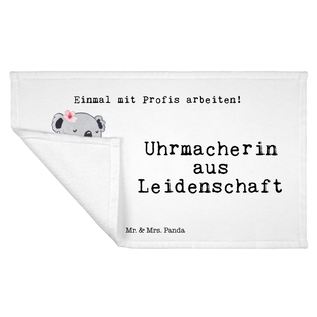 Handtuch Uhrmacherin aus Leidenschaft Gästetuch, Reisehandtuch, Sport Handtuch, Frottier, Kinder Handtuch, Beruf, Ausbildung, Jubiläum, Abschied, Rente, Kollege, Kollegin, Geschenk, Schenken, Arbeitskollege, Mitarbeiter, Firma, Danke, Dankeschön