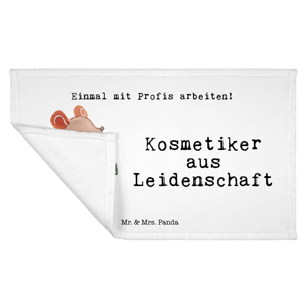 Handtuch Kosmetiker aus Leidenschaft Gästetuch, Reisehandtuch, Sport Handtuch, Frottier, Kinder Handtuch, Beruf, Ausbildung, Jubiläum, Abschied, Rente, Kollege, Kollegin, Geschenk, Schenken, Arbeitskollege, Mitarbeiter, Firma, Danke, Dankeschön, Kosmetiker, Make Up Artist, Maskenbildner, Visagist, Beauty Salon, Kosmetikstudio, Eröffnung