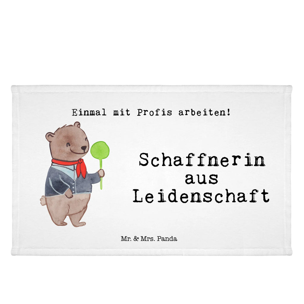 Handtuch Schaffnerin aus Leidenschaft Gästetuch, Reisehandtuch, Sport Handtuch, Frottier, Kinder Handtuch, Beruf, Ausbildung, Jubiläum, Abschied, Rente, Kollege, Kollegin, Geschenk, Schenken, Arbeitskollege, Mitarbeiter, Firma, Danke, Dankeschön