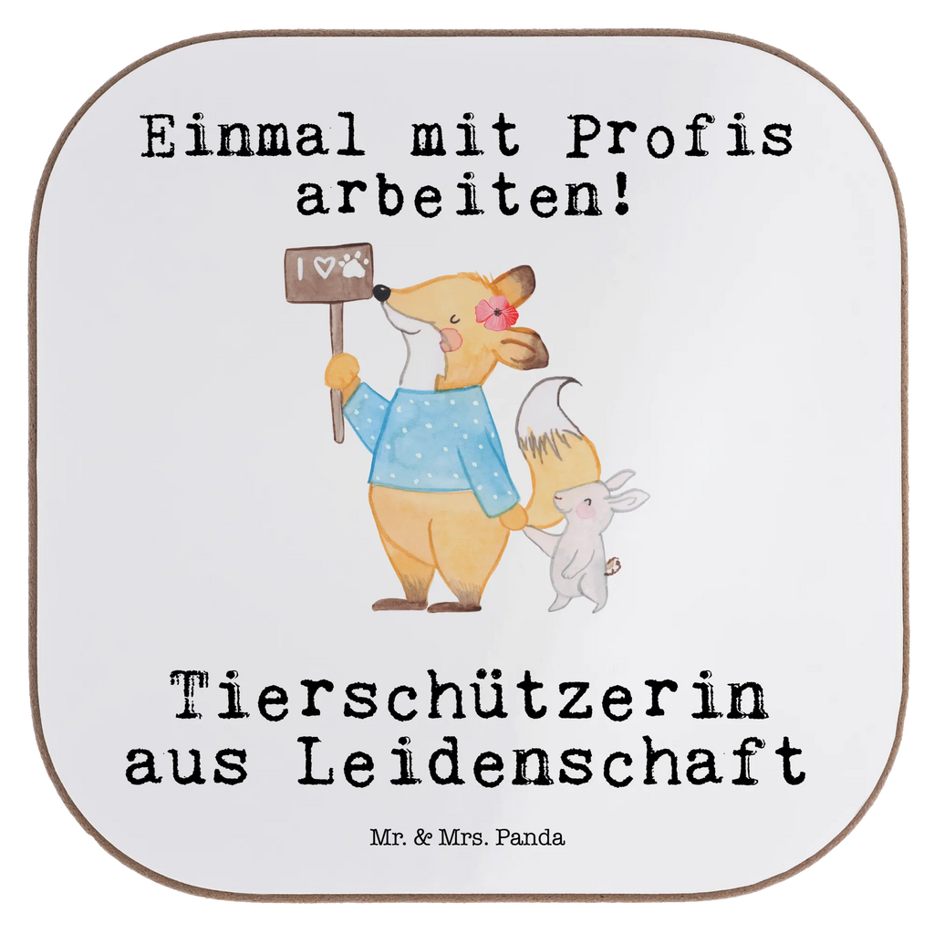 Quadratische Untersetzer Tierschützerin aus Leidenschaft Untersetzer, Bierdeckel, Glasuntersetzer, Untersetzer Gläser, Getränkeuntersetzer, Untersetzer aus Holz, Untersetzer für Gläser, Korkuntersetzer, Untersetzer Holz, Holzuntersetzer, Tassen Untersetzer, Untersetzer Design, Beruf, Ausbildung, Jubiläum, Abschied, Rente, Kollege, Kollegin, Geschenk, Schenken, Arbeitskollege, Mitarbeiter, Firma, Danke, Dankeschön