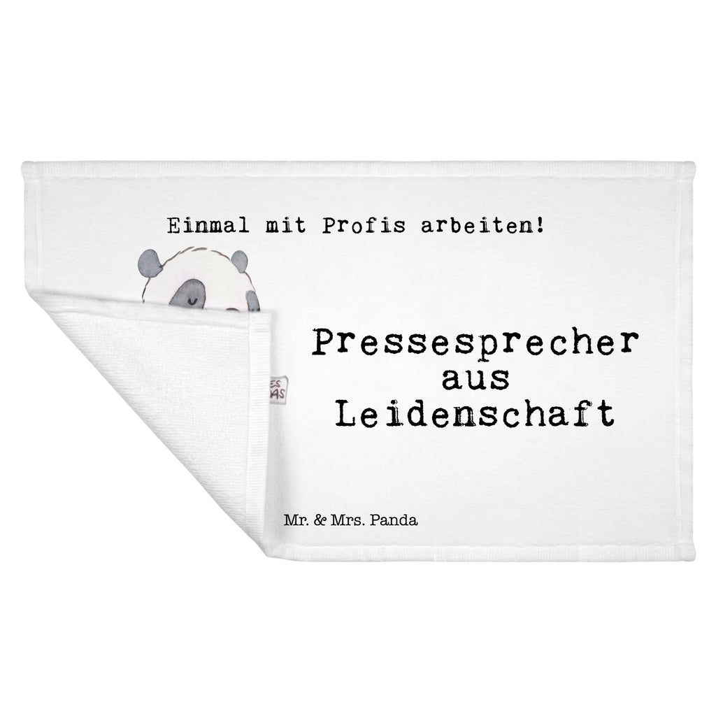 Handtuch Pressesprecher aus Leidenschaft Gästetuch, Reisehandtuch, Sport Handtuch, Frottier, Kinder Handtuch, Beruf, Ausbildung, Jubiläum, Abschied, Rente, Kollege, Kollegin, Geschenk, Schenken, Arbeitskollege, Mitarbeiter, Firma, Danke, Dankeschön