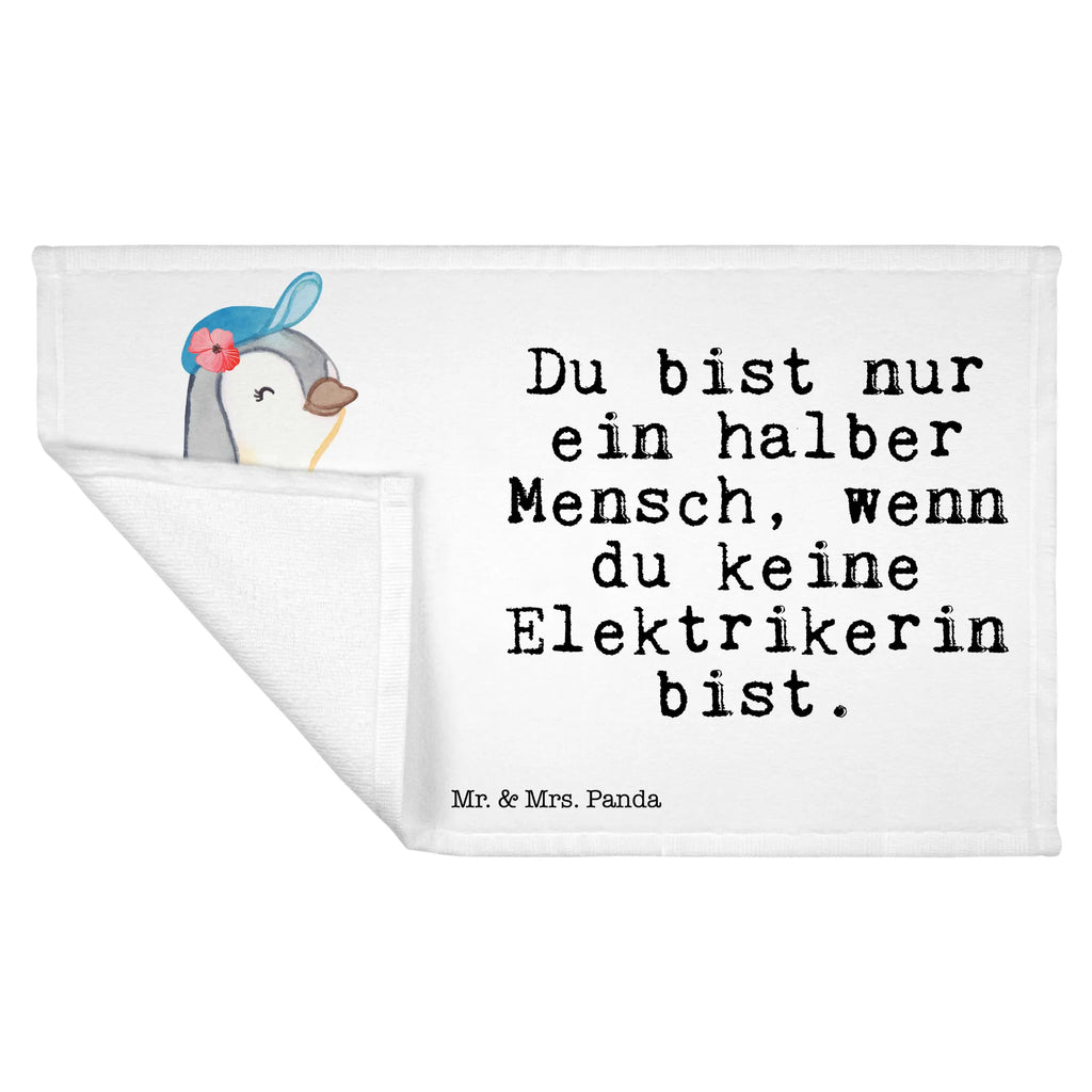 Handtuch Elektrikerin mit Herz Gästetuch, Reisehandtuch, Sport Handtuch, Frottier, Kinder Handtuch, Beruf, Ausbildung, Jubiläum, Abschied, Rente, Kollege, Kollegin, Geschenk, Schenken, Arbeitskollege, Mitarbeiter, Firma, Danke, Dankeschön, Elektrikerin, Elektronmonteurin, Elektrotechnikerin, Elektroinstallateurin, Elektromeisterin, Gesellenprüfung