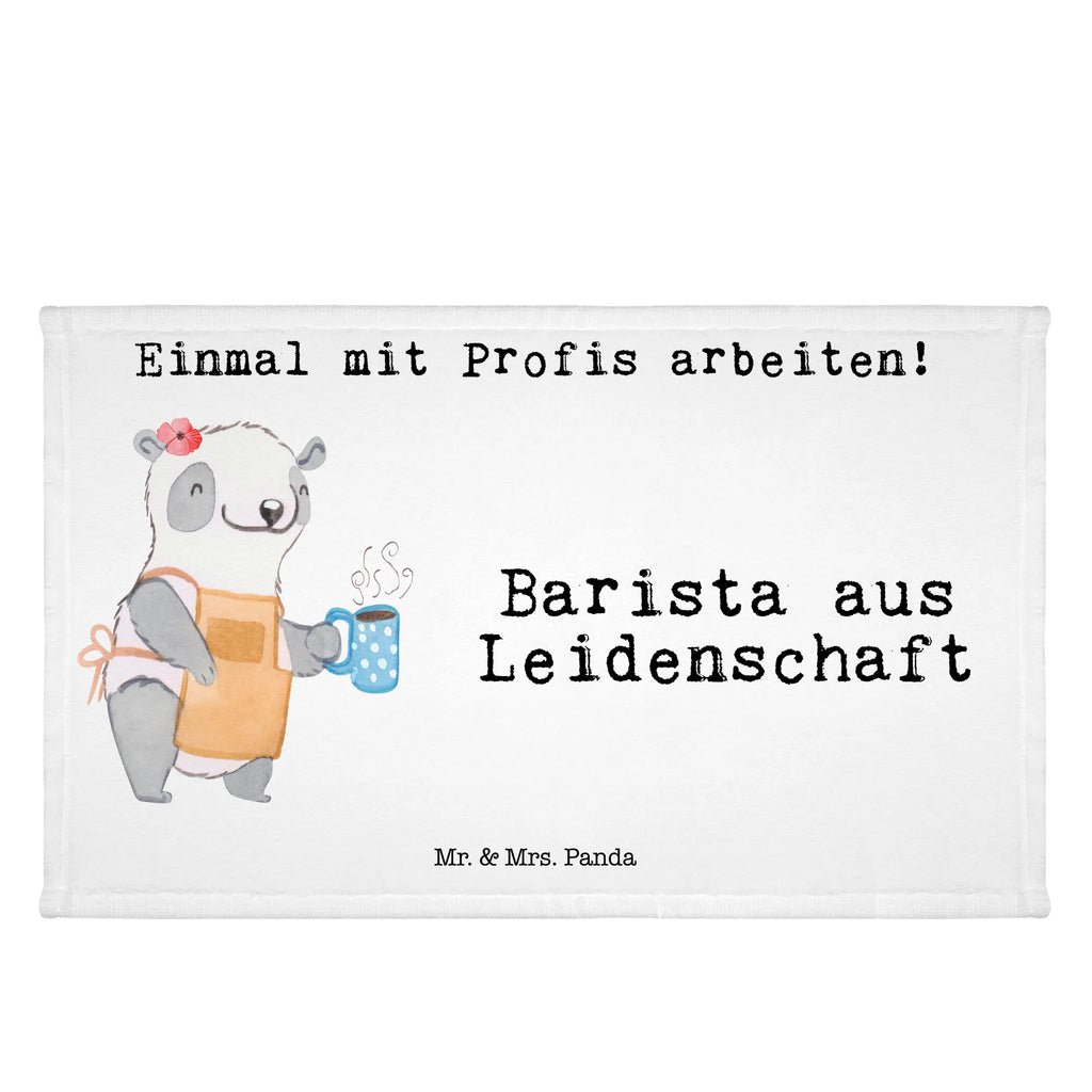 Handtuch Barista aus Leidenschaft Gästetuch, Reisehandtuch, Sport Handtuch, Frottier, Kinder Handtuch, Beruf, Ausbildung, Jubiläum, Abschied, Rente, Kollege, Kollegin, Geschenk, Schenken, Arbeitskollege, Mitarbeiter, Firma, Danke, Dankeschön, Barista, Eröffnung Cafe, Kaffee