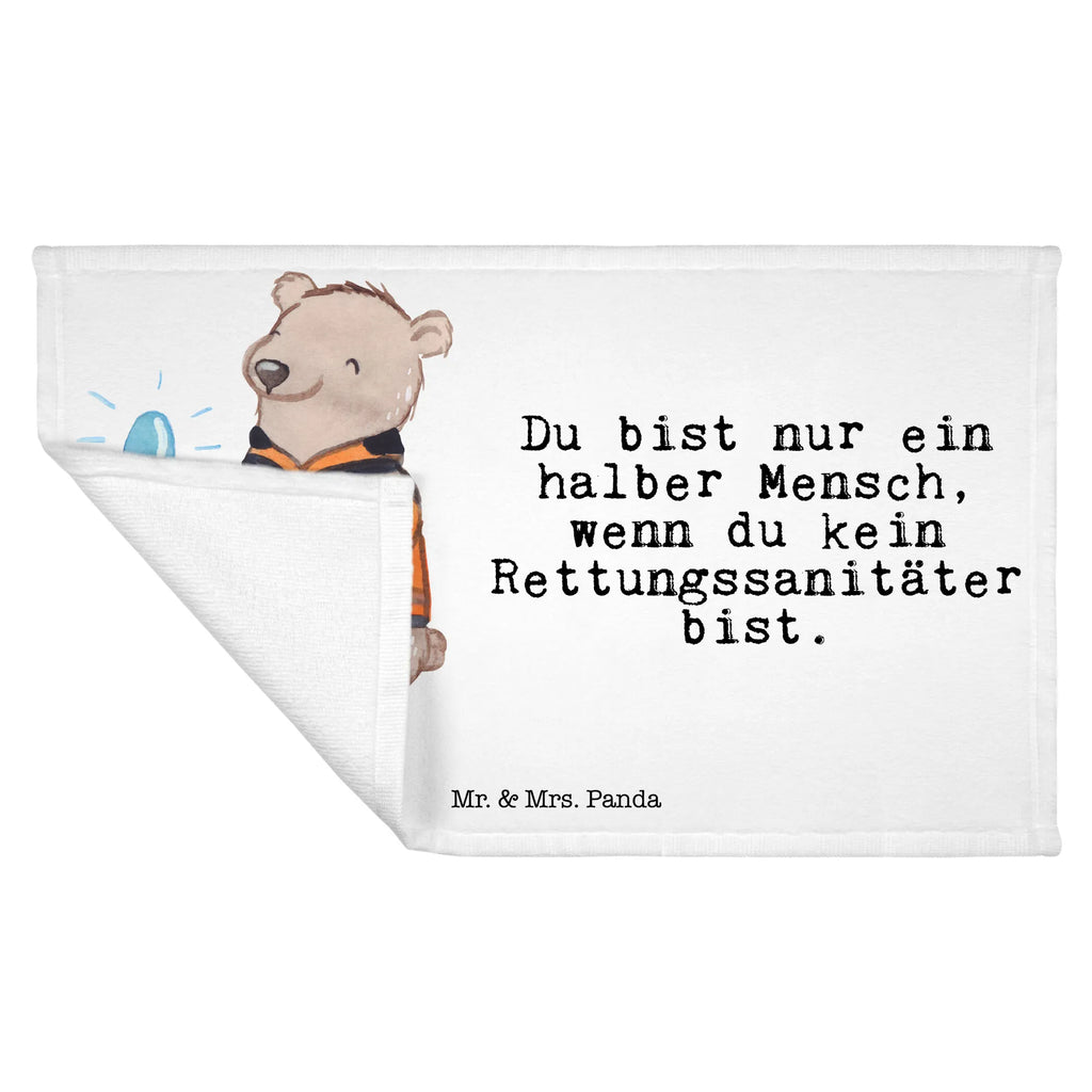 Handtuch Rettungssanitäter mit Herz Gästetuch, Reisehandtuch, Sport Handtuch, Frottier, Kinder Handtuch, Beruf, Ausbildung, Jubiläum, Abschied, Rente, Kollege, Kollegin, Geschenk, Schenken, Arbeitskollege, Mitarbeiter, Firma, Danke, Dankeschön