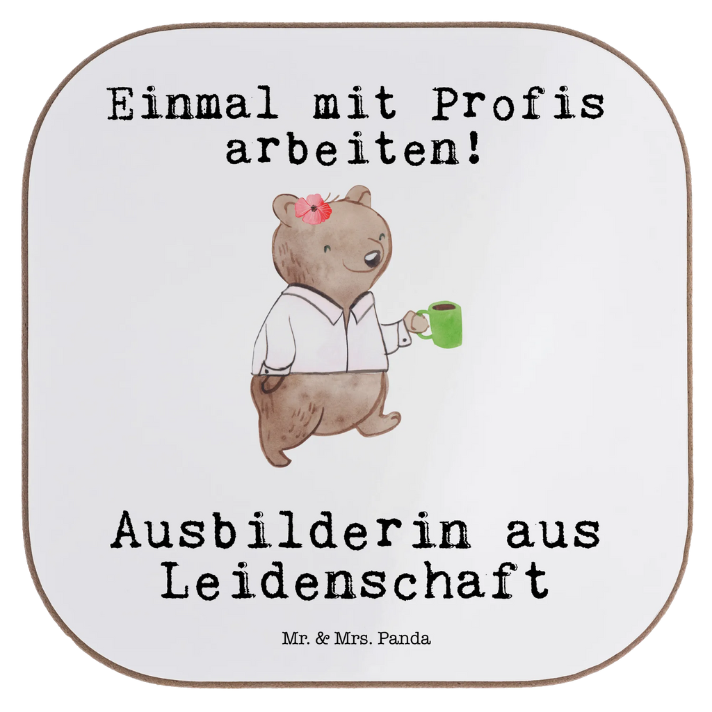 Quadratische Untersetzer Ausbilderin aus Leidenschaft Untersetzer, Bierdeckel, Glasuntersetzer, Untersetzer Gläser, Getränkeuntersetzer, Untersetzer aus Holz, Untersetzer für Gläser, Korkuntersetzer, Untersetzer Holz, Holzuntersetzer, Tassen Untersetzer, Untersetzer Design, Beruf, Ausbildung, Jubiläum, Abschied, Rente, Kollege, Kollegin, Geschenk, Schenken, Arbeitskollege, Mitarbeiter, Firma, Danke, Dankeschön, Ausbilderin, Tutorin, Ausbilderprüfung