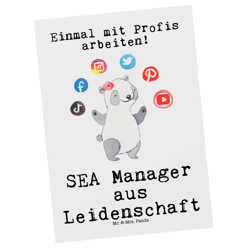 Postkarte SEA Manager aus Leidenschaft Postkarte, Karte, Geschenkkarte, Grußkarte, Einladung, Ansichtskarte, Geburtstagskarte, Einladungskarte, Dankeskarte, Ansichtskarten, Einladung Geburtstag, Einladungskarten Geburtstag, Beruf, Ausbildung, Jubiläum, Abschied, Rente, Kollege, Kollegin, Geschenk, Schenken, Arbeitskollege, Mitarbeiter, Firma, Danke, Dankeschön, SEA Manager, Suchmaschinenwerbung, Suchmaschinenmarketing