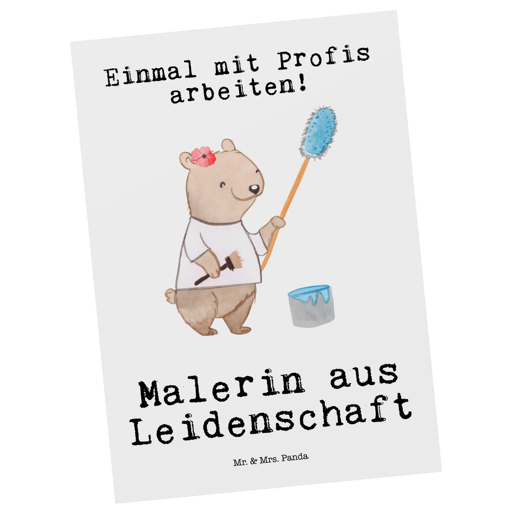 Postkarte Malerin Leidenschaft Postkarte, Karte, Geschenkkarte, Grußkarte, Einladung, Ansichtskarte, Geburtstagskarte, Einladungskarte, Dankeskarte, Ansichtskarten, Einladung Geburtstag, Einladungskarten Geburtstag, Beruf, Ausbildung, Jubiläum, Abschied, Rente, Kollege, Kollegin, Geschenk, Schenken, Arbeitskollege, Mitarbeiter, Firma, Danke, Dankeschön, Maler, Malermeisterin, Gesellenprüfung, Meisterprüfung, Malerbetrieb