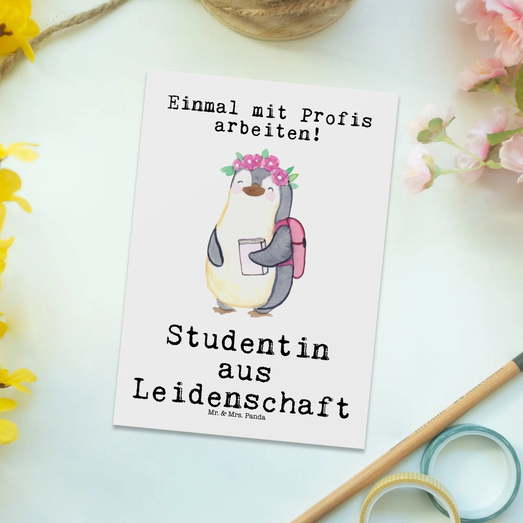 Postkarte Studentin aus Leidenschaft Postkarte, Karte, Geschenkkarte, Grußkarte, Einladung, Ansichtskarte, Geburtstagskarte, Einladungskarte, Dankeskarte, Ansichtskarten, Einladung Geburtstag, Einladungskarten Geburtstag, Beruf, Ausbildung, Jubiläum, Abschied, Rente, Kollege, Kollegin, Geschenk, Schenken, Arbeitskollege, Mitarbeiter, Firma, Danke, Dankeschön