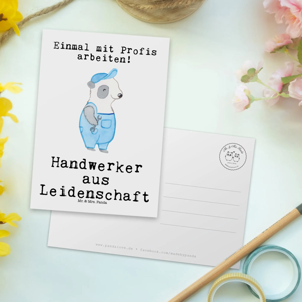 Postkarte Handwerker aus Leidenschaft Postkarte, Karte, Geschenkkarte, Grußkarte, Einladung, Ansichtskarte, Geburtstagskarte, Einladungskarte, Dankeskarte, Ansichtskarten, Einladung Geburtstag, Einladungskarten Geburtstag, Beruf, Ausbildung, Jubiläum, Abschied, Rente, Kollege, Kollegin, Geschenk, Schenken, Arbeitskollege, Mitarbeiter, Firma, Danke, Dankeschön, Handwerker, Gesellenprüfung, Handwerksbetrieb, Schrauber, Werkstatt