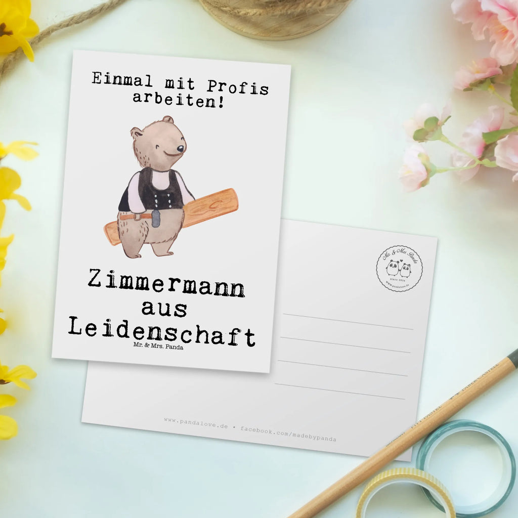 Postkarte Zimmermann aus Leidenschaft Postkarte, Karte, Geschenkkarte, Grußkarte, Einladung, Ansichtskarte, Geburtstagskarte, Einladungskarte, Dankeskarte, Ansichtskarten, Einladung Geburtstag, Einladungskarten Geburtstag, Beruf, Ausbildung, Jubiläum, Abschied, Rente, Kollege, Kollegin, Geschenk, Schenken, Arbeitskollege, Mitarbeiter, Firma, Danke, Dankeschön