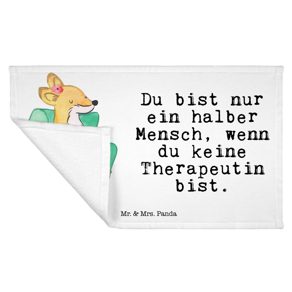 Handtuch Therapeutin mit Herz Gästetuch, Reisehandtuch, Sport Handtuch, Frottier, Kinder Handtuch, Beruf, Ausbildung, Jubiläum, Abschied, Rente, Kollege, Kollegin, Geschenk, Schenken, Arbeitskollege, Mitarbeiter, Firma, Danke, Dankeschön