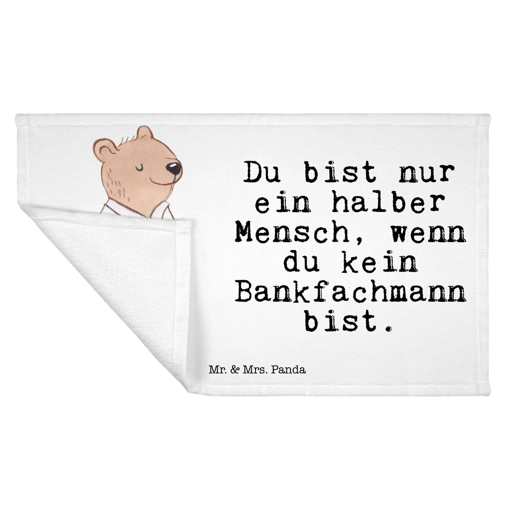 Handtuch Bankfachmann mit Herz Gästetuch, Reisehandtuch, Sport Handtuch, Frottier, Kinder Handtuch, Beruf, Ausbildung, Jubiläum, Abschied, Rente, Kollege, Kollegin, Geschenk, Schenken, Arbeitskollege, Mitarbeiter, Firma, Danke, Dankeschön, Bankfachmann, Bankangestellter, Bänker, Bankberater