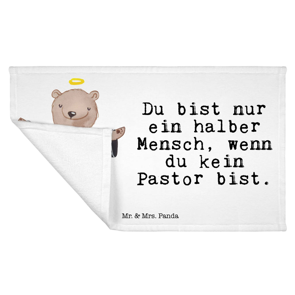 Handtuch Pastor mit Herz Gästetuch, Reisehandtuch, Sport Handtuch, Frottier, Kinder Handtuch, Beruf, Ausbildung, Jubiläum, Abschied, Rente, Kollege, Kollegin, Geschenk, Schenken, Arbeitskollege, Mitarbeiter, Firma, Danke, Dankeschön, Pastor, Diener Gottes<br />Geistlicher, Pfarrer, Prediger<br />Priester, Theologe, Kirche