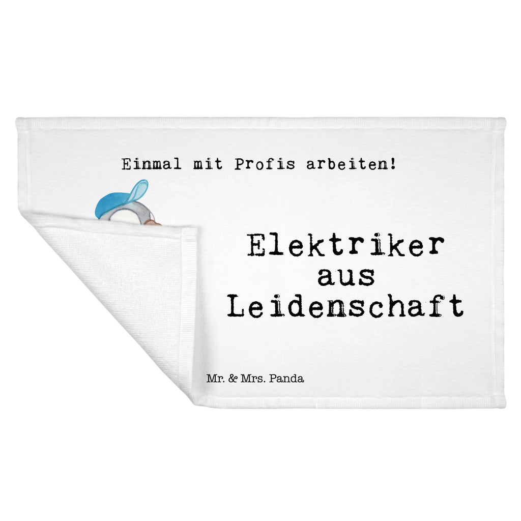 Handtuch Elektriker aus Leidenschaft Gästetuch, Reisehandtuch, Sport Handtuch, Frottier, Kinder Handtuch, Beruf, Ausbildung, Jubiläum, Abschied, Rente, Kollege, Kollegin, Geschenk, Schenken, Arbeitskollege, Mitarbeiter, Firma, Danke, Dankeschön, Elektriker, Elektronmonteur, Elektrotechniker, Elektroinstallateur, Elektromeister, Gesellenprüfung